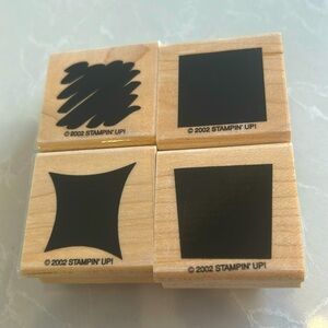 New Stampin Up 2002 Alpha Shadows Stamp Set